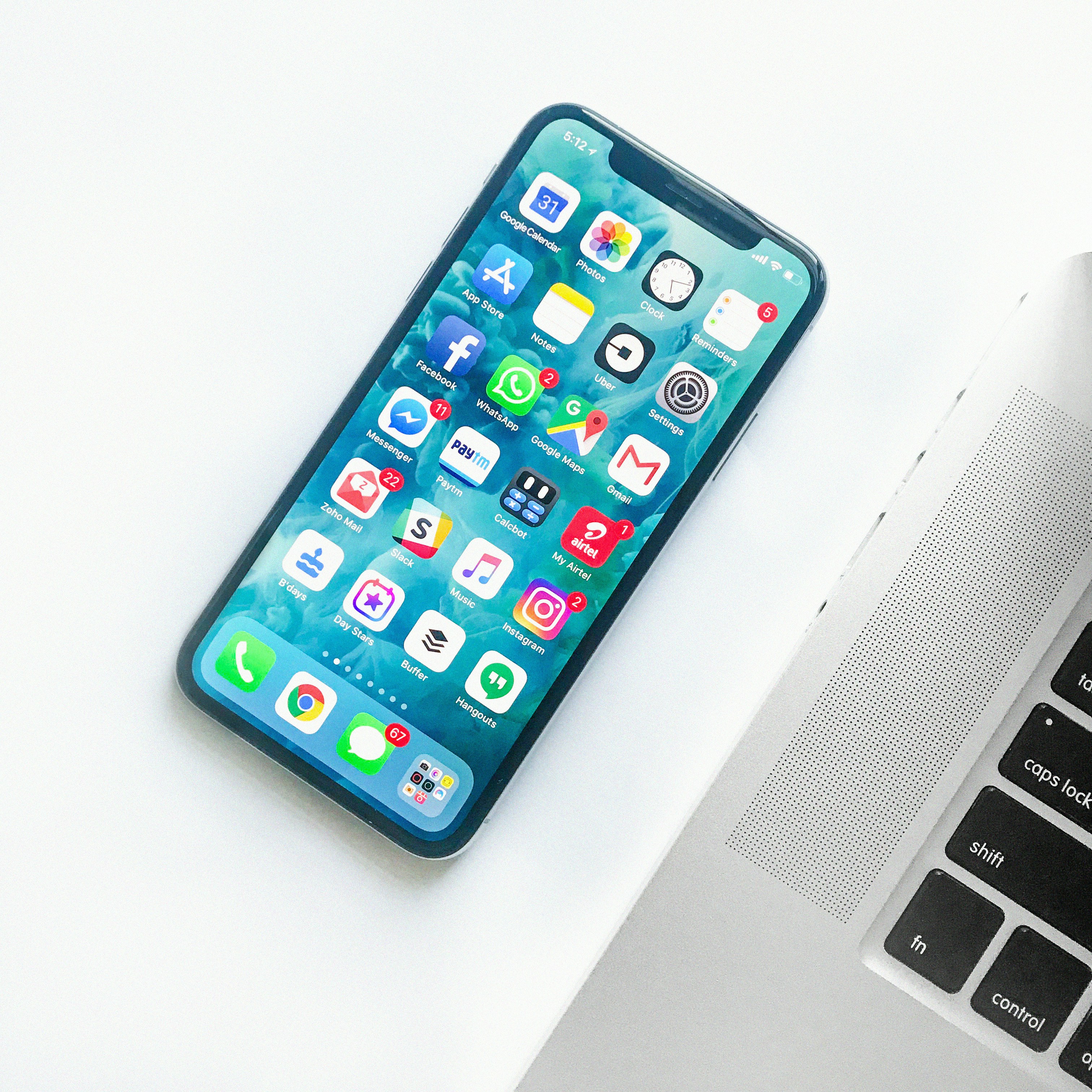 a phone with applications